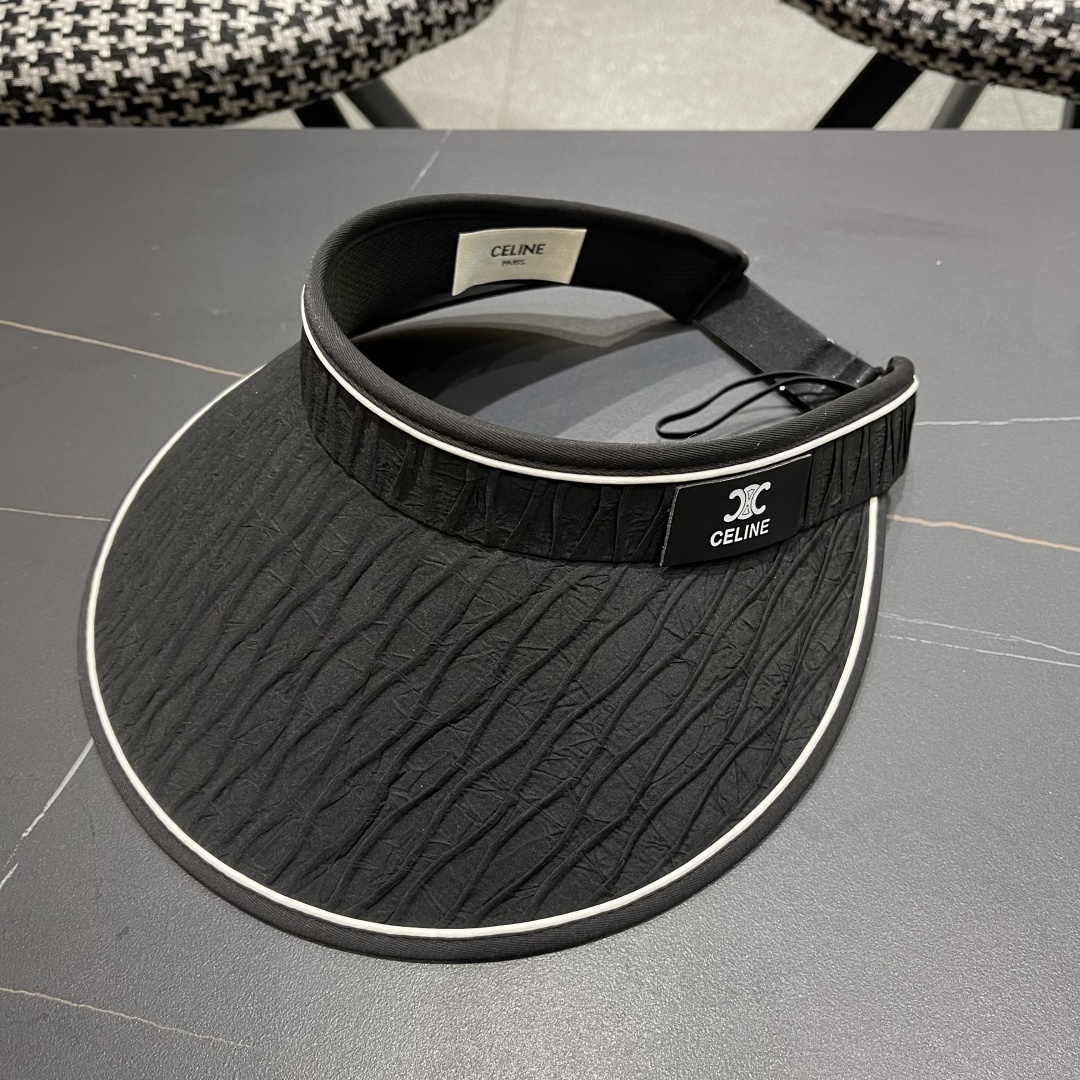  Celine赛琳 空顶防晒帽子女夏季遮脸防紫外线遮阳帽骑车大帽檐2025新款太阳帽