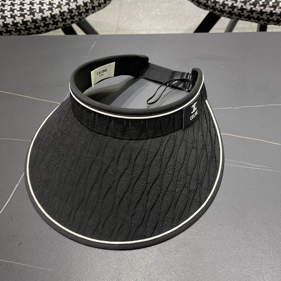  Celine赛琳 空顶防晒帽子女夏季遮脸防紫外线遮阳帽骑车大帽檐2025新款太阳帽