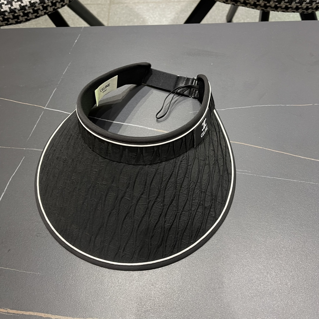  Celine赛琳 空顶防晒帽子女夏季遮脸防紫外线遮阳帽骑车大帽檐2025新款太阳帽