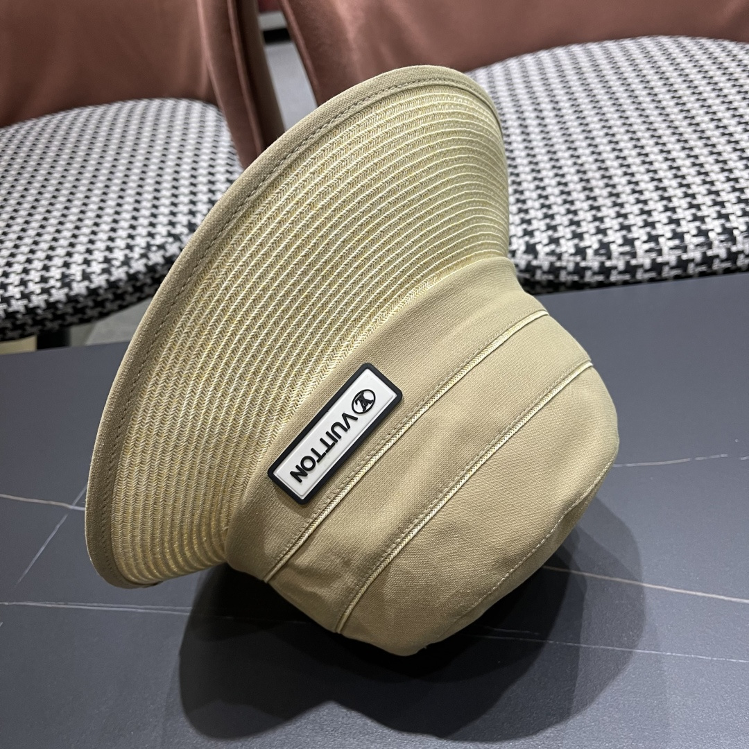 Lv 路易威登新 2025新款渔夫帽女春秋百搭渔夫帽 盆帽男休闲遮阳帽子潮牌字母