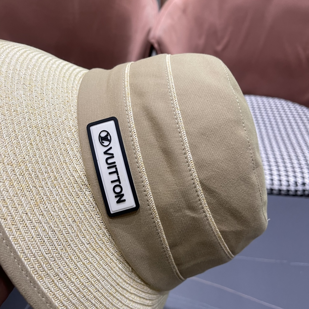 Lv 路易威登新 2025新款渔夫帽女春秋百搭渔夫帽 盆帽男休闲遮阳帽子潮牌字母