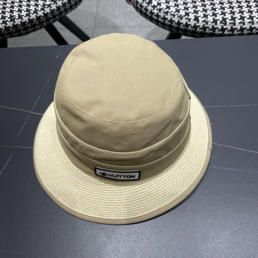 Lv 路易威登新 2025新款渔夫帽女春秋百搭渔夫帽 盆帽男休闲遮阳帽子潮牌字母