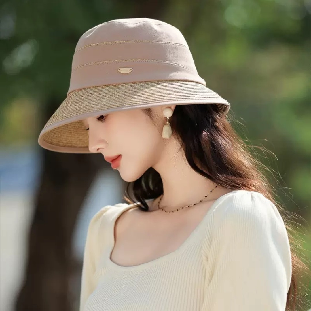 Lv 路易威登新 2025新款渔夫帽女春秋百搭渔夫帽 盆帽男休闲遮阳帽子潮牌字母