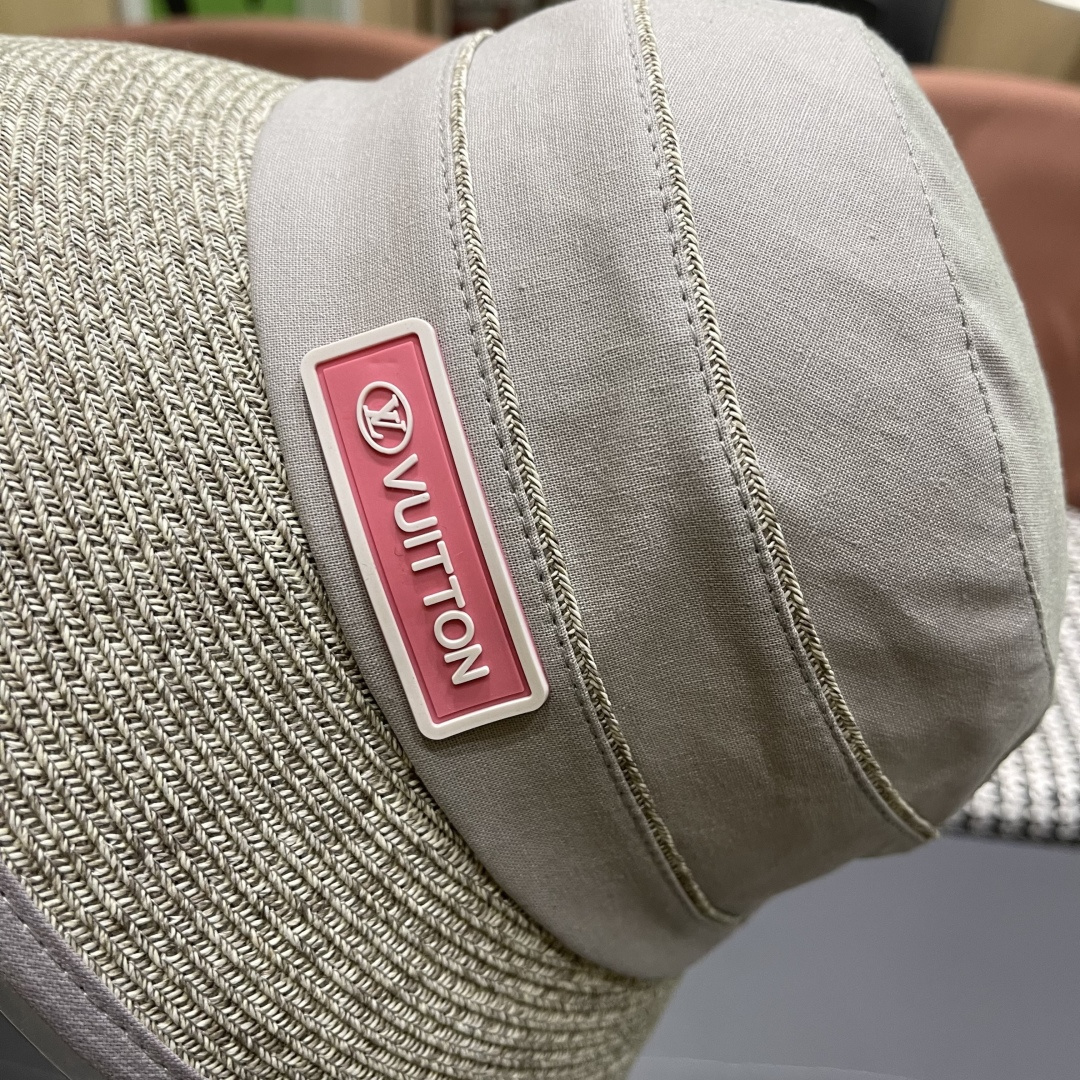 Lv 路易威登新 2025新款渔夫帽女春秋百搭渔夫帽 盆帽男休闲遮阳帽子潮牌字母