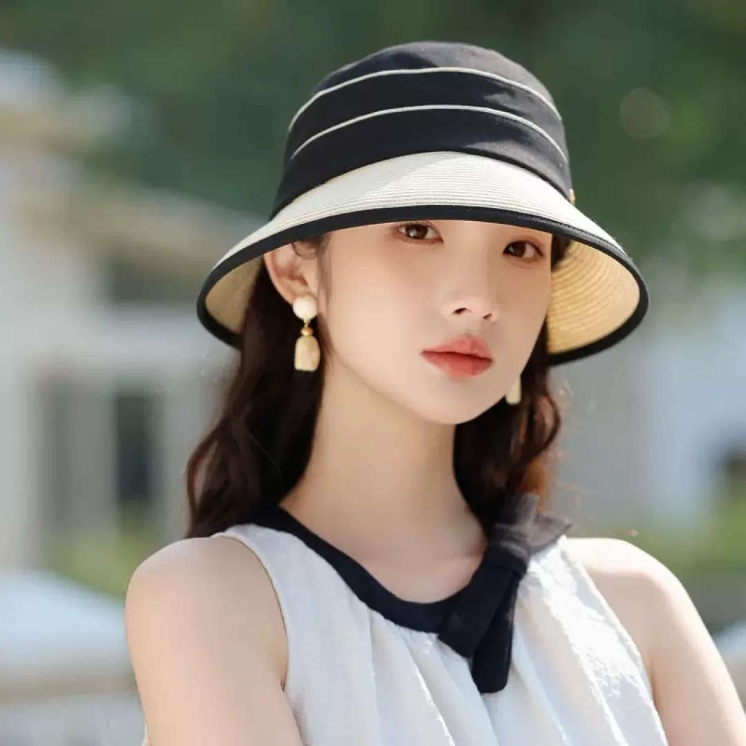 Lv 路易威登新 2025新款渔夫帽女春秋百搭渔夫帽 盆帽男休闲遮阳帽子潮牌字母