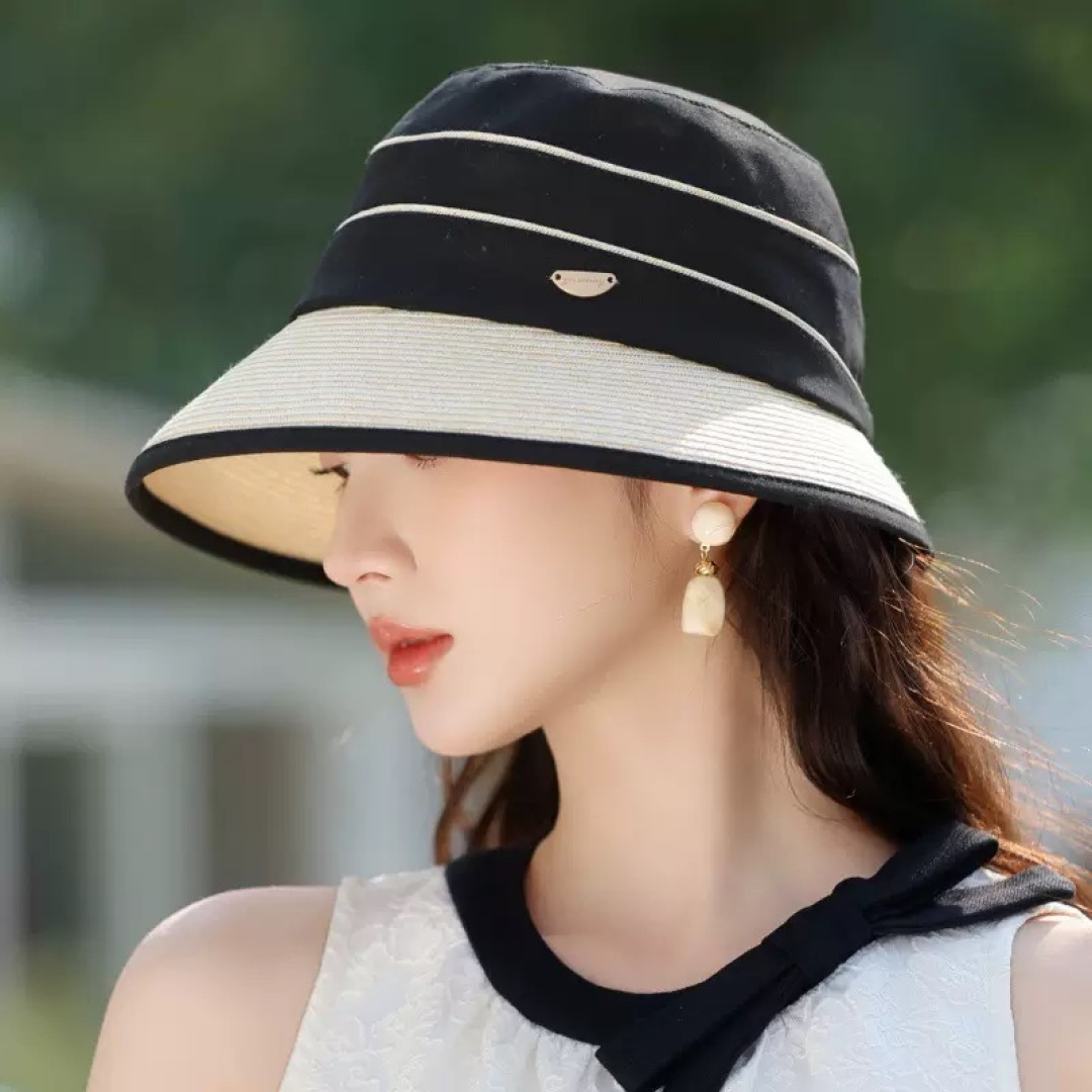 Lv 路易威登新 2025新款渔夫帽女春秋百搭渔夫帽 盆帽男休闲遮阳帽子潮牌字母