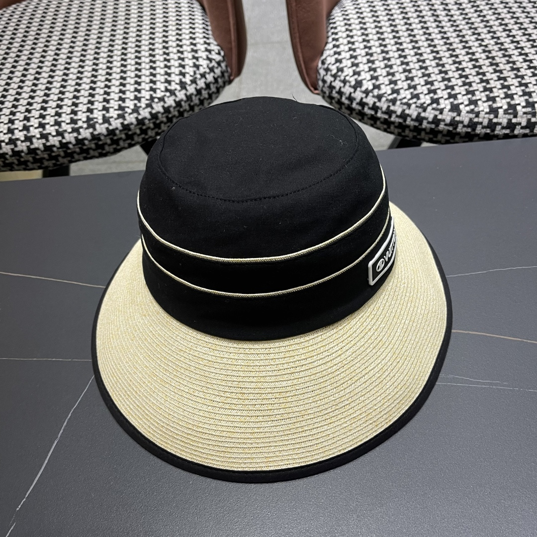 Lv 路易威登新 2025新款渔夫帽女春秋百搭渔夫帽 盆帽男休闲遮阳帽子潮牌字母