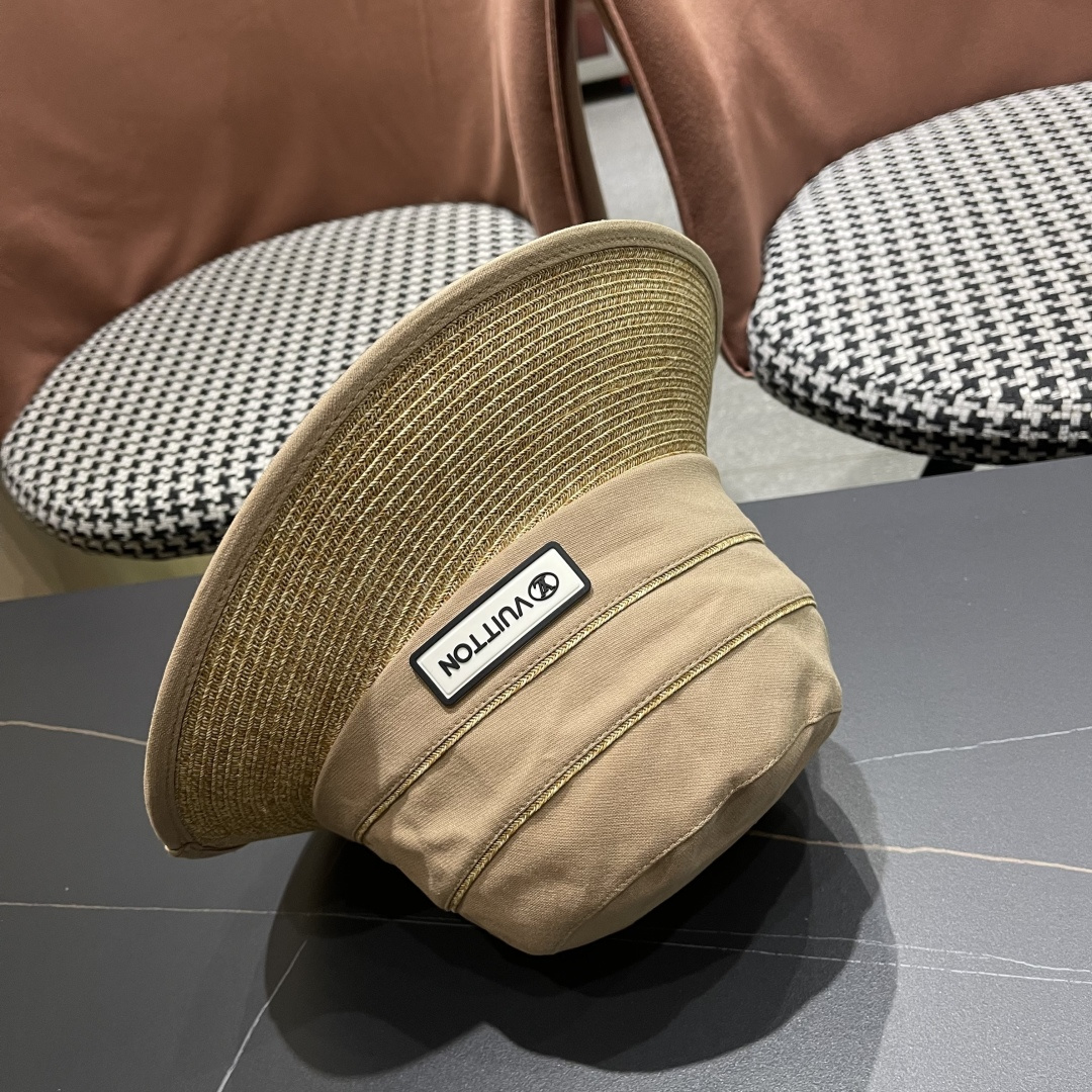 Lv 路易威登新 2025新款渔夫帽女春秋百搭渔夫帽 盆帽男休闲遮阳帽子潮牌字母