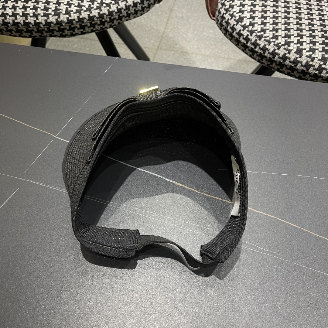 【Chanel香奈儿】2025夏季新款小香风亮片遮阳帽空顶帽，大牌出货，超方便！好搭！出街必备