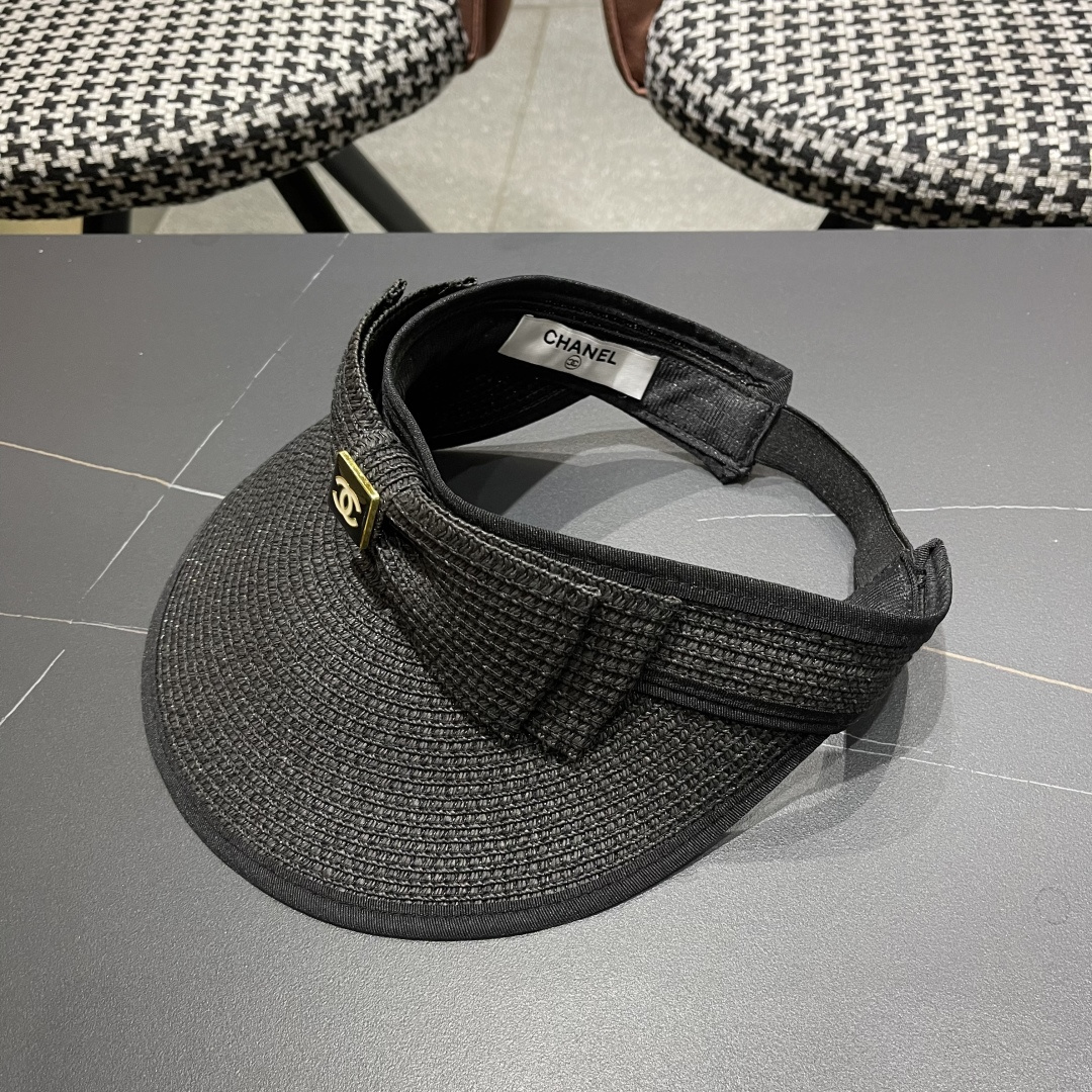 【Chanel香奈儿】2025夏季新款小香风亮片遮阳帽空顶帽，大牌出货，超方便！好搭！出街必备