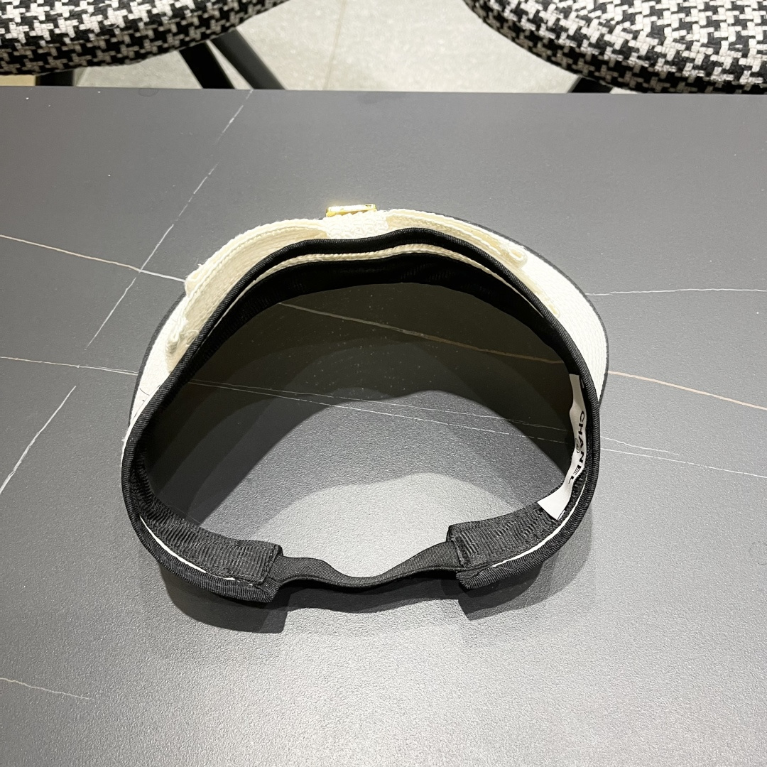 【Chanel香奈儿】2025夏季新款小香风亮片遮阳帽空顶帽，大牌出货，超方便！好搭！出街必备