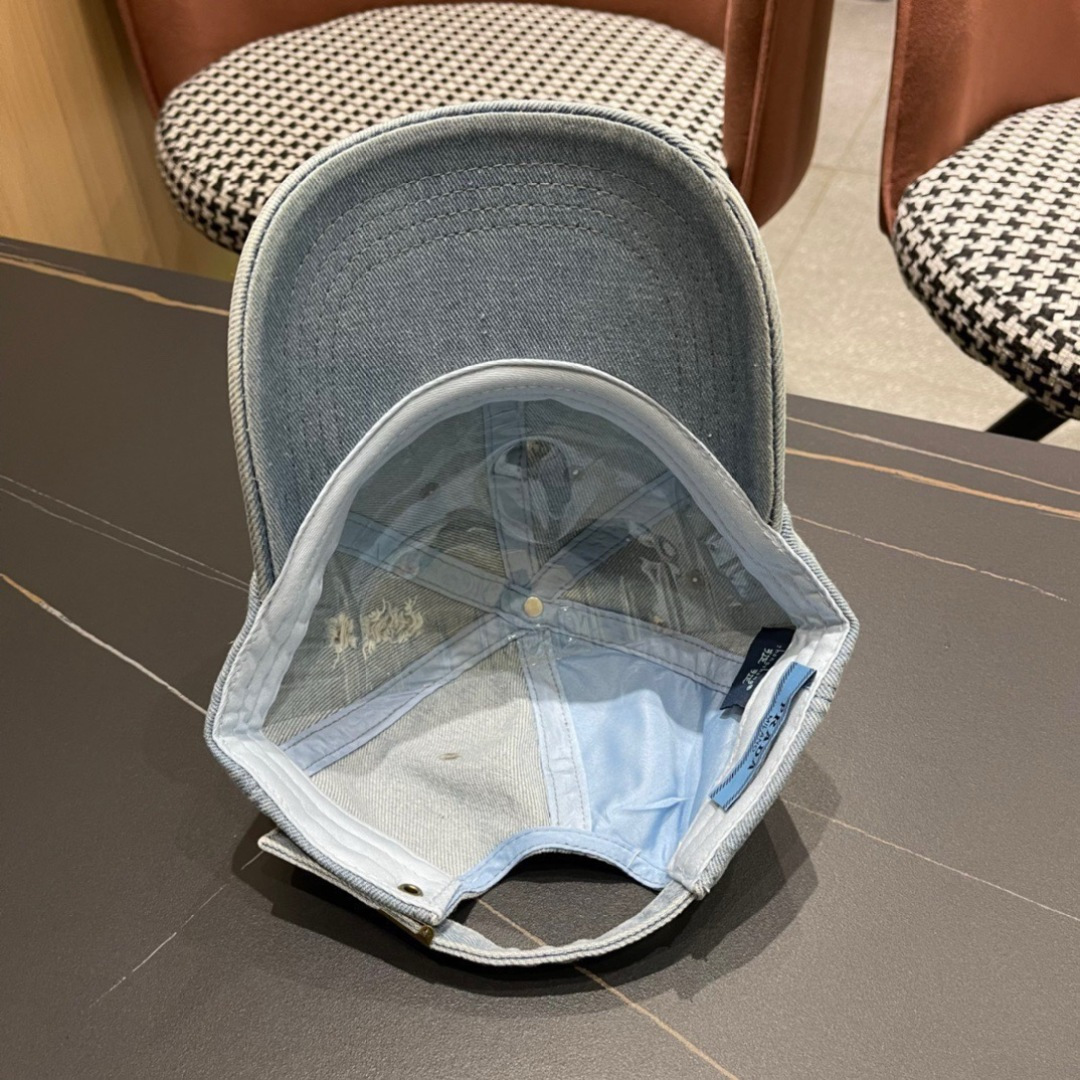  Prada普拉达 2025早春新款大牌款牛仔棒球帽，经典款男女通用