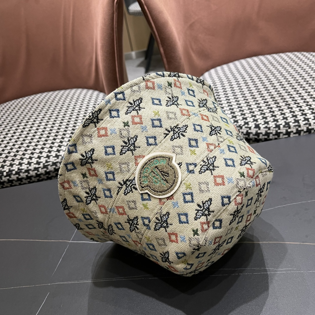  Moncler蒙口2025新款日系时尚简约不规则的渔夫帽女出游防紫外线太阳帽潮