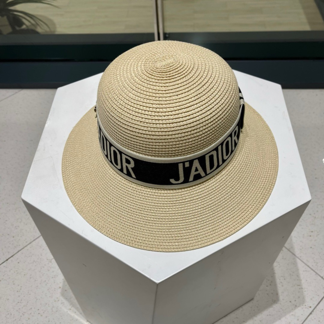  Dior迪奥草帽，2025夏季新款太阳帽，草帽，高级定制，头围57cm