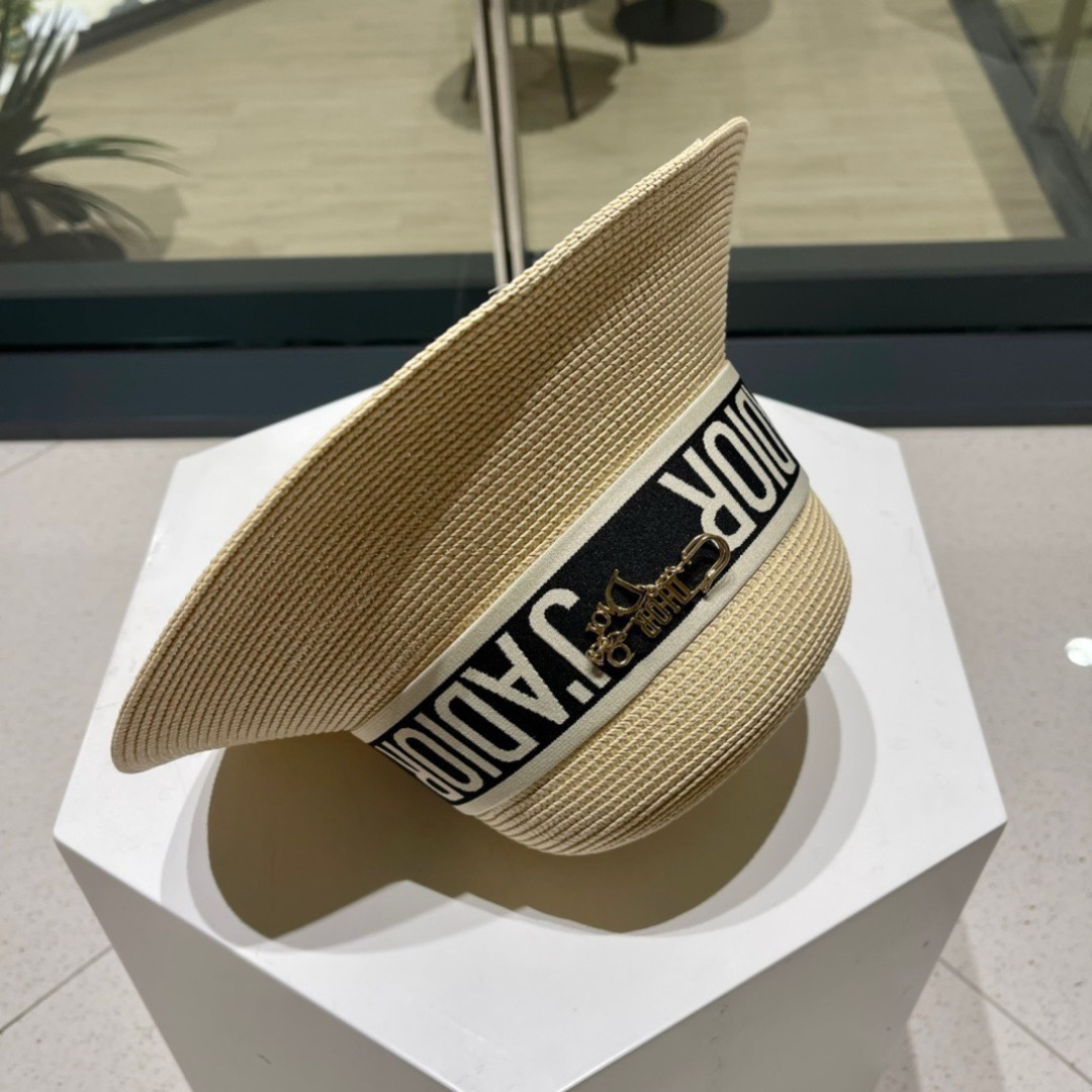  Dior迪奥草帽，2025夏季新款太阳帽，草帽，高级定制，头围57cm