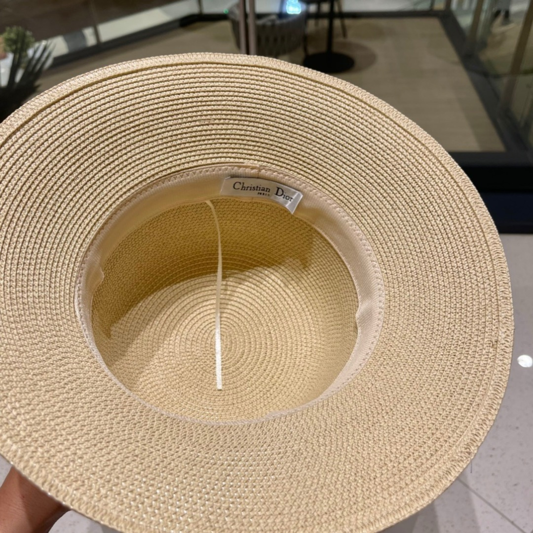  Dior迪奥草帽，2025夏季新款太阳帽，草帽，高级定制，头围57cm