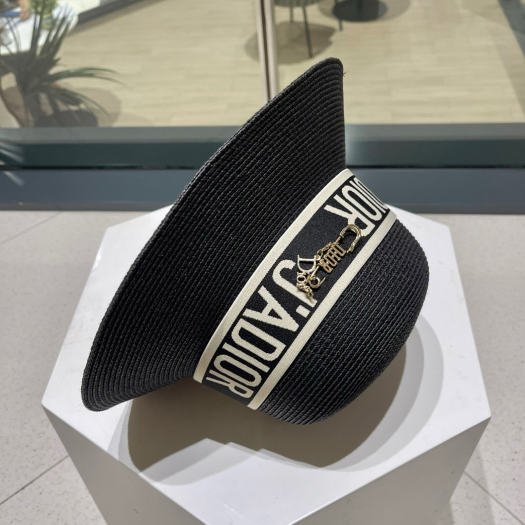  Dior迪奥草帽，2025夏季新款太阳帽，草帽，高级定制，头围57cm