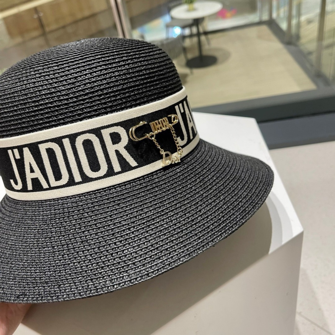  Dior迪奥草帽，2025夏季新款太阳帽，草帽，高级定制，头围57cm