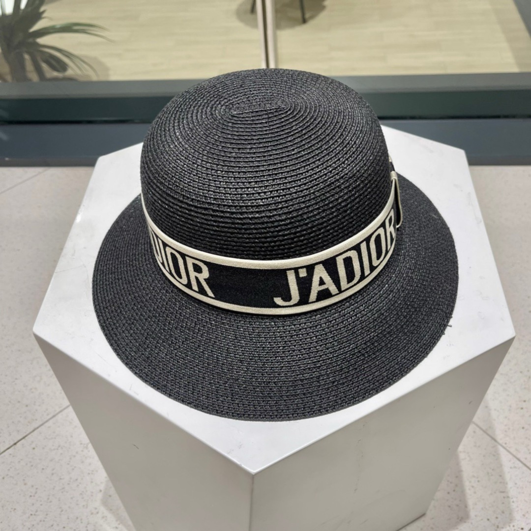  Dior迪奥草帽，2025夏季新款太阳帽，草帽，高级定制，头围57cm