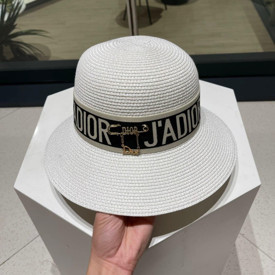  Dior迪奥草帽，2025夏季新款太阳帽，草帽，高级定制，头围57cm