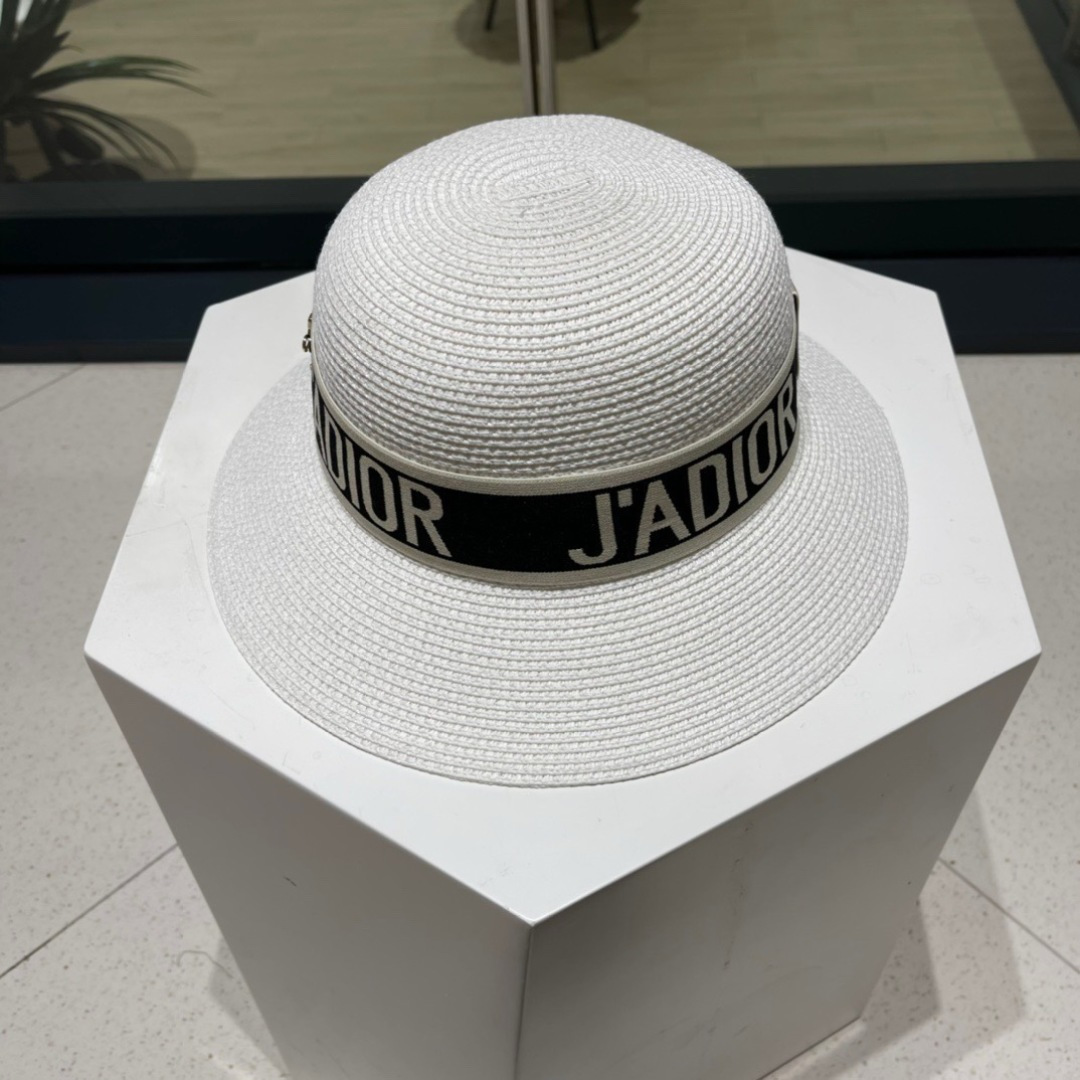  Dior迪奥草帽，2025夏季新款太阳帽，草帽，高级定制，头围57cm