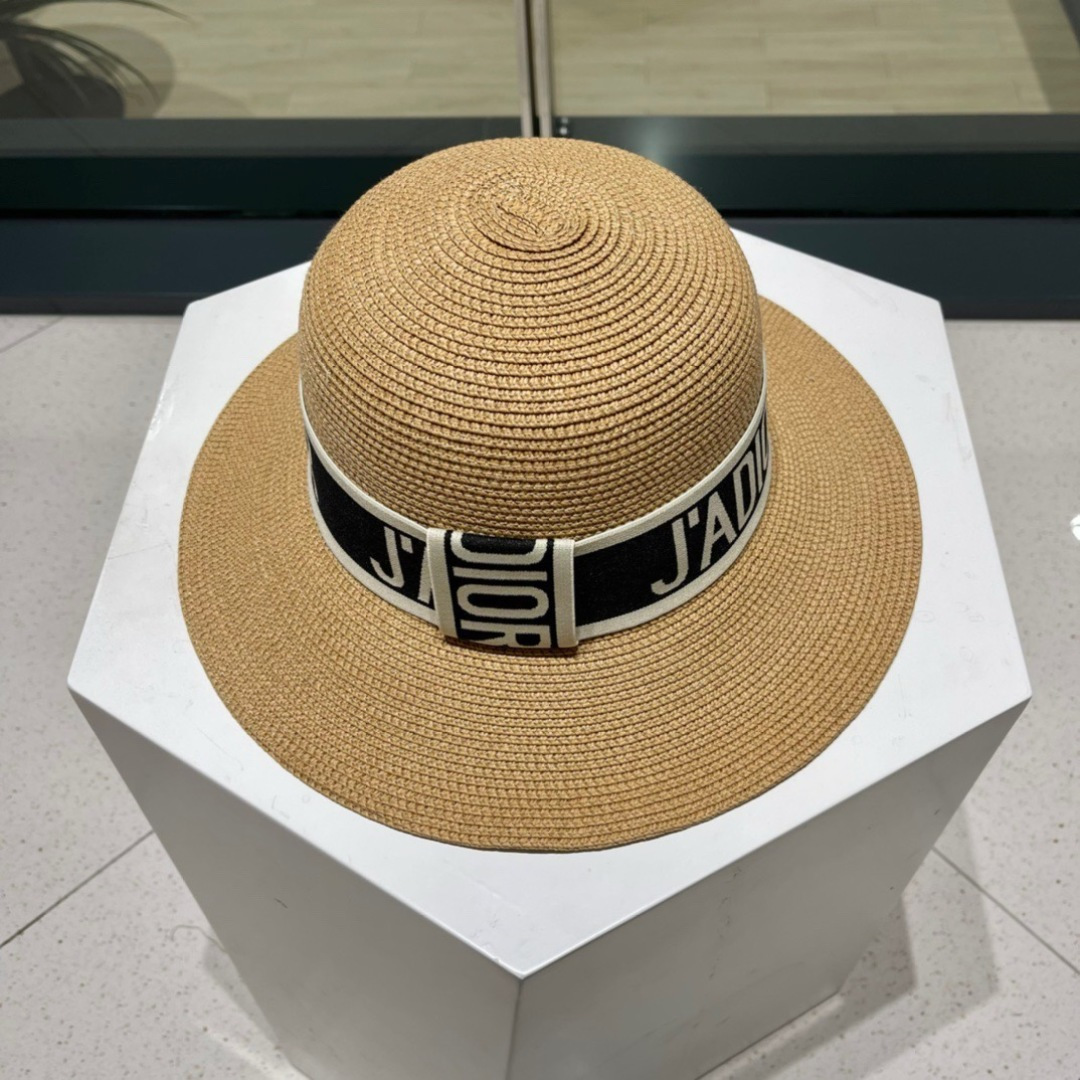  Dior迪奥草帽，2025夏季新款太阳帽，草帽，高级定制，头围57cm