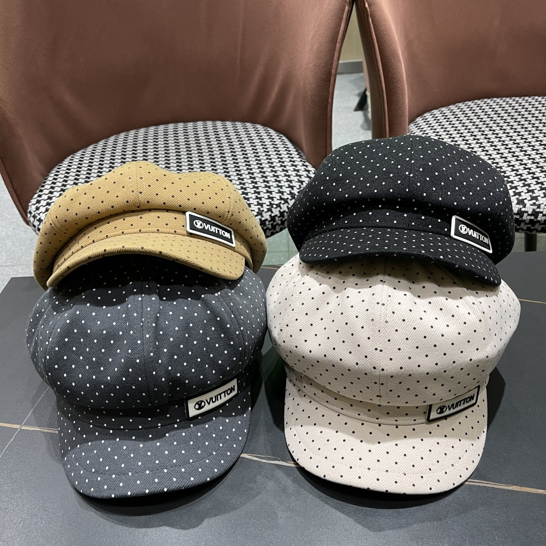  Lv路易威登 2025八角帽女休闲复古时尚百搭贝雷帽秋季文艺画家帽