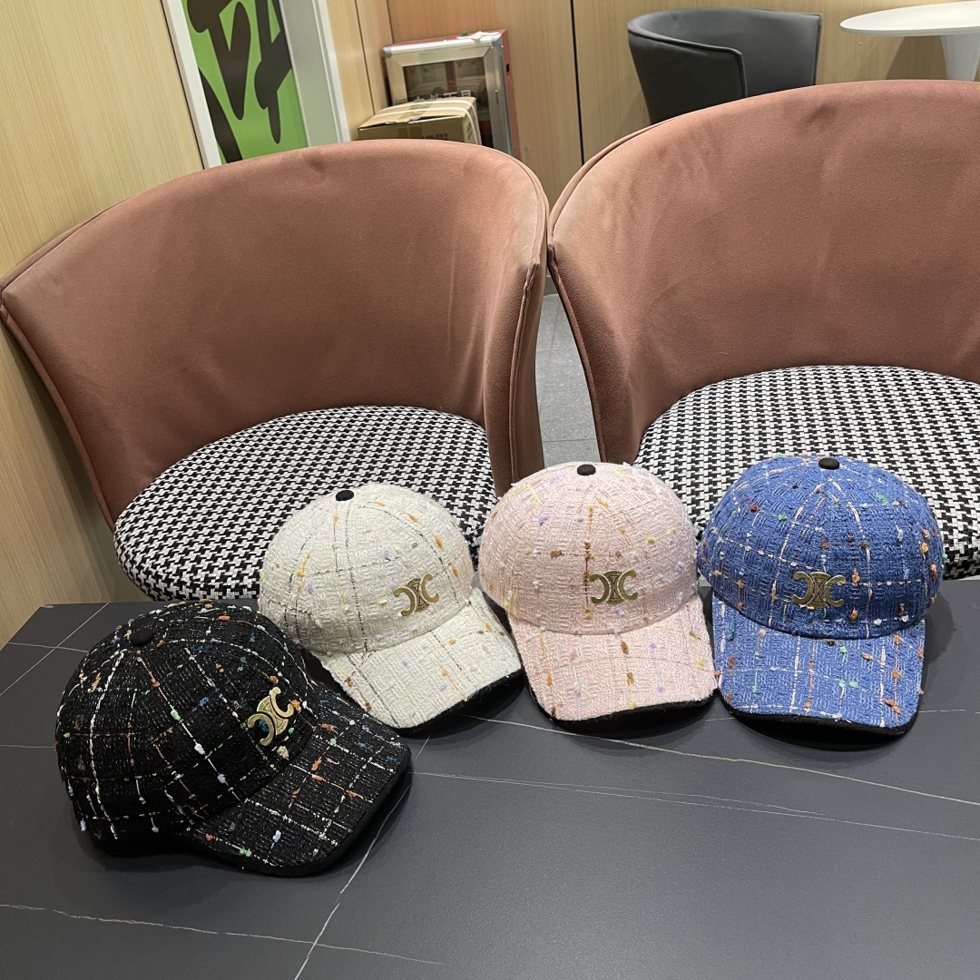  赛琳 早秋新款简约网格纹棒球帽女网眼透气遮阳帽时尚百搭鸭舌帽潮男