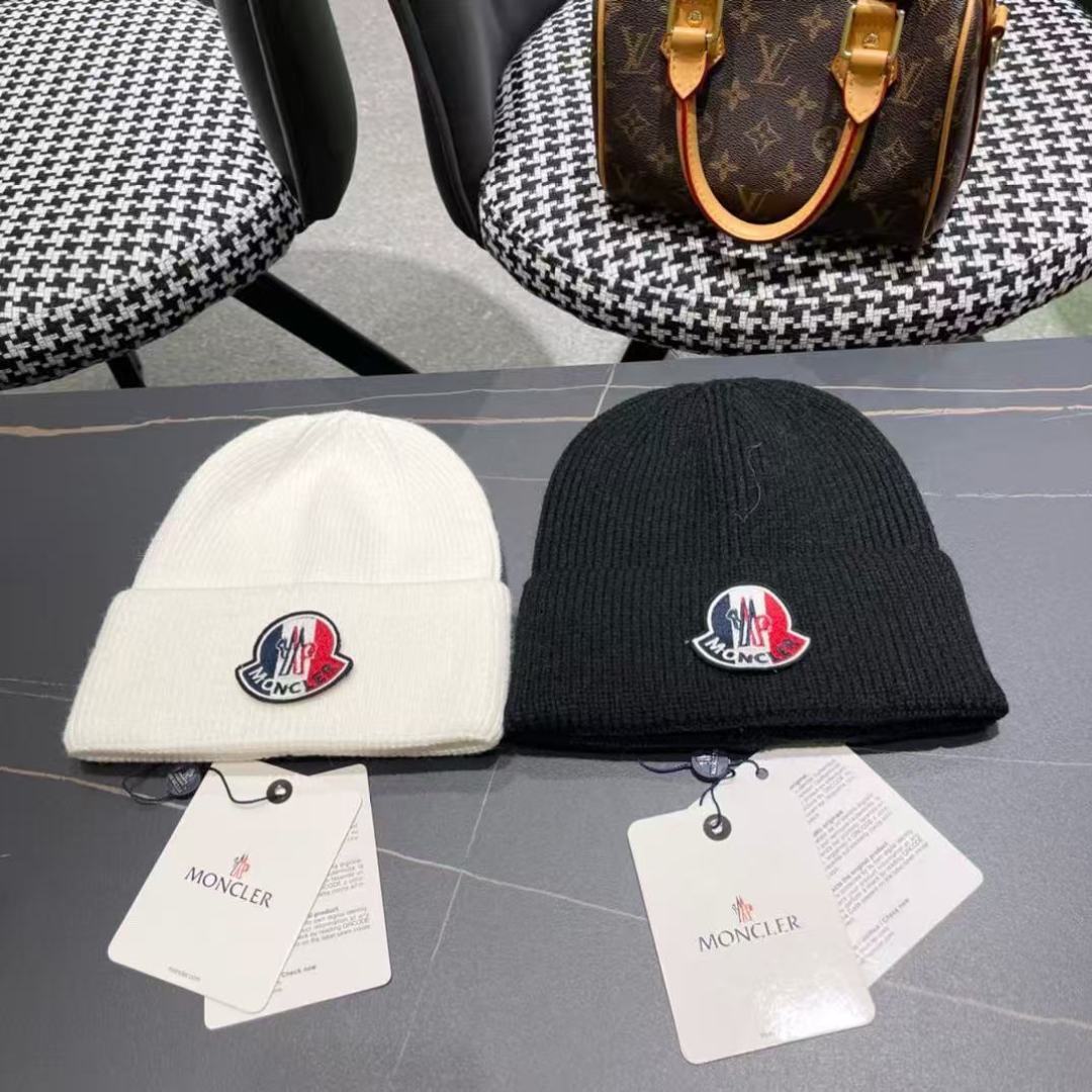  【MONCELER蒙口】秋冬新款兔毛毛线帽，设计款男女可戴，出街超好搭配！