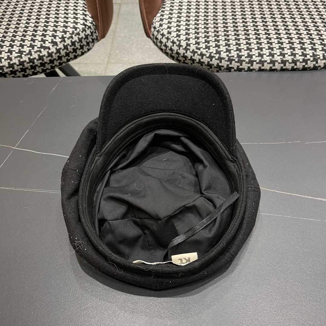  谬谬MIUMIU系列新品八角帽女2025春夏新款贝雷帽画家帽报童帽子韩系大头围显脸小秋冬