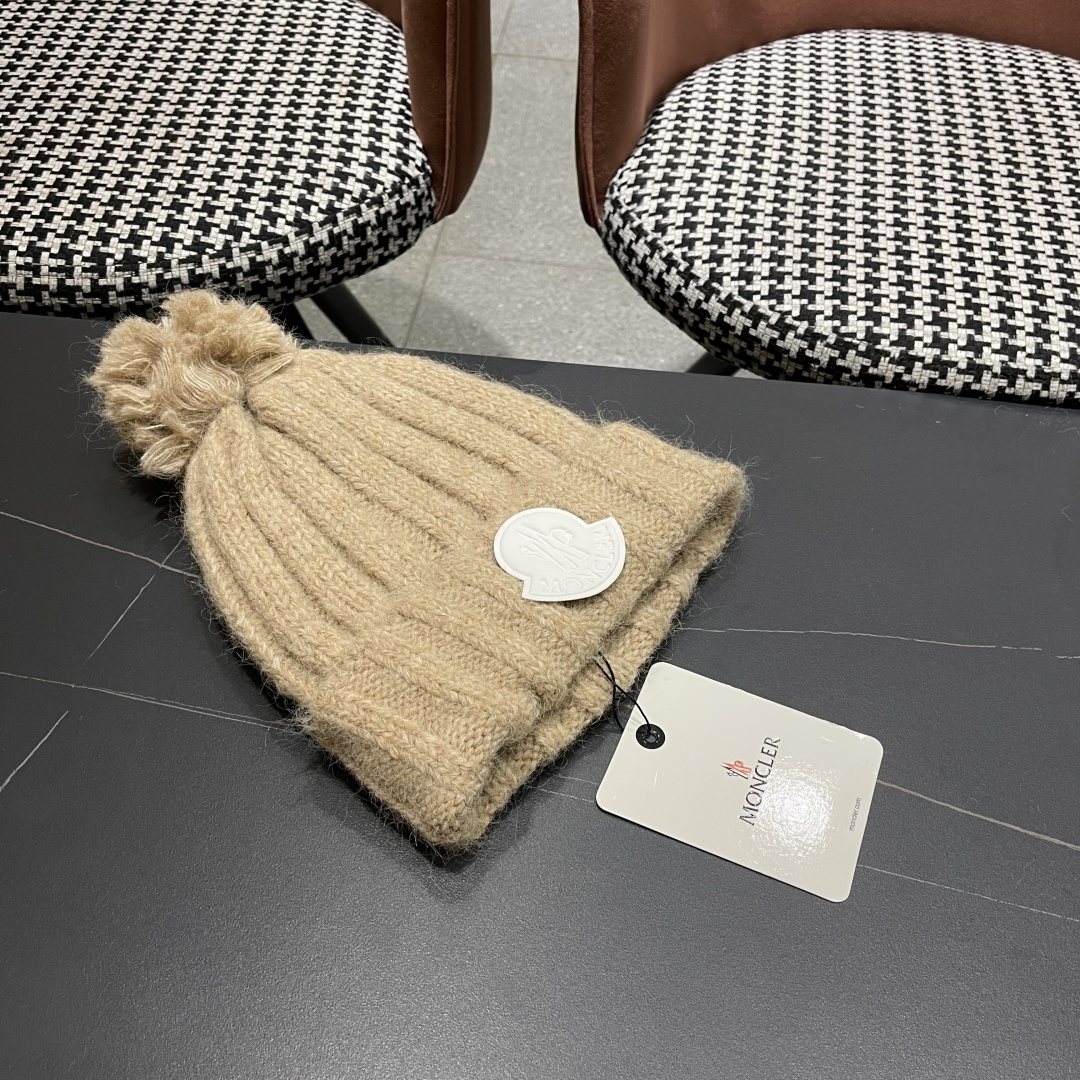  蒙口Moncler盟可睐💥官网经典针织帽，原单复刻.非常柔软亲肤，弹性很好💓有质感又非常百搭的款式~保
