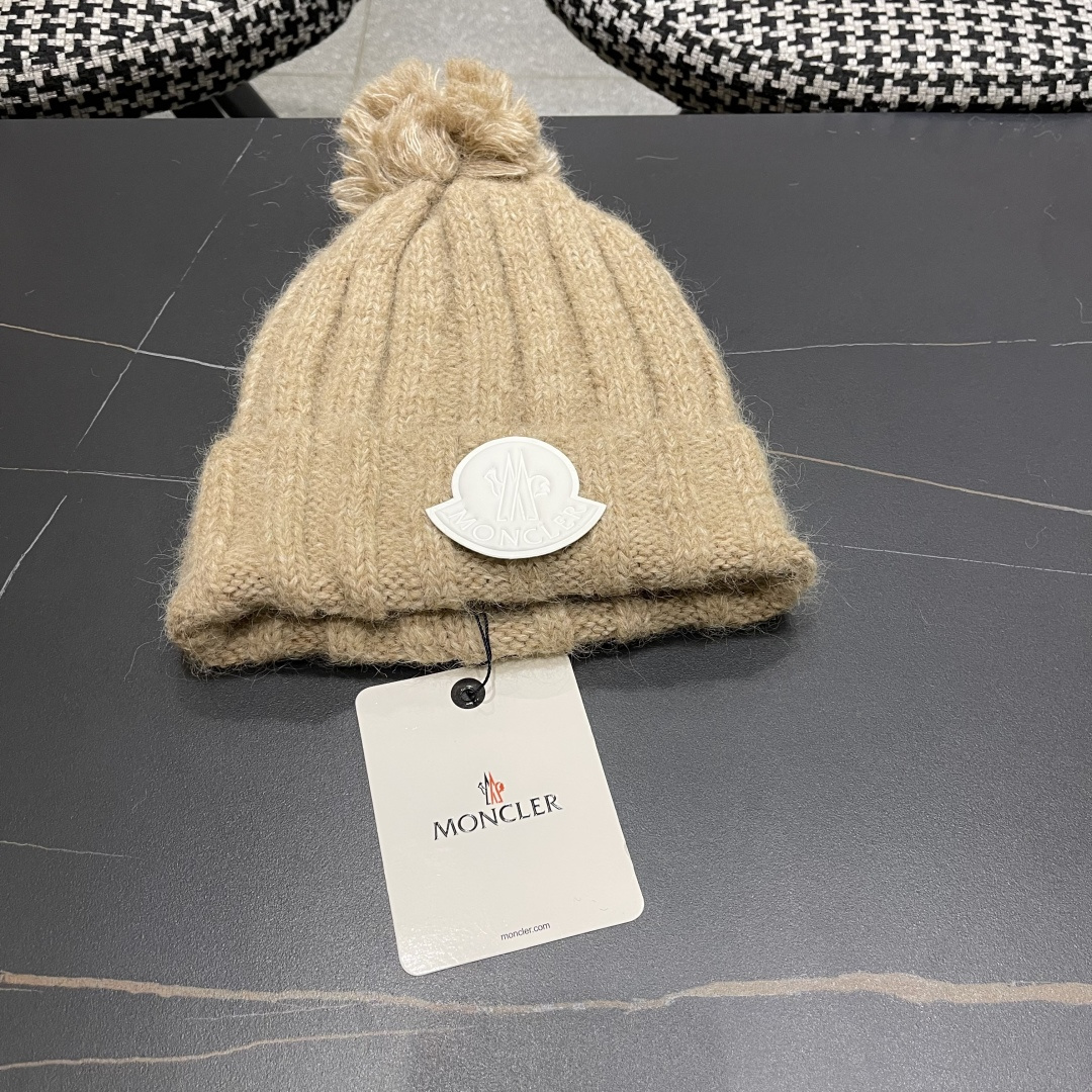  蒙口Moncler盟可睐💥官网经典针织帽，原单复刻.非常柔软亲肤，弹性很好💓有质感又非常百搭的款式~保