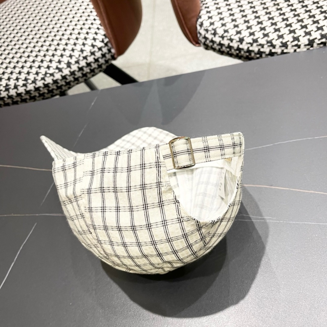 【巴宝莉BURBERRY】男女同款英伦风经典格子棒球帽2025新款棉麻鸭舌帽遮阳透气品脸小