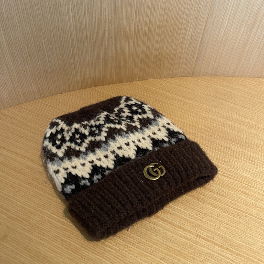 【GUCCI古奇】秋冬新款毛线帽，超火爆💖质感一流，出街超好搭配！