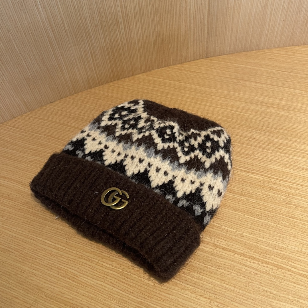 【GUCCI古奇】秋冬新款毛线帽，超火爆💖质感一流，出街超好搭配！