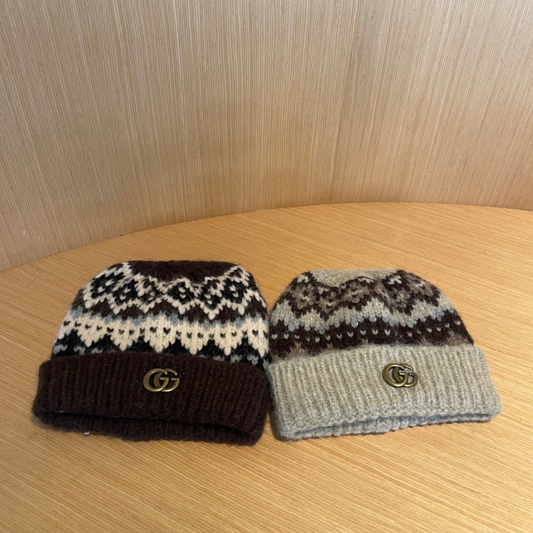 【GUCCI古奇】秋冬新款毛线帽，超火爆💖质感一流，出街超好搭配！