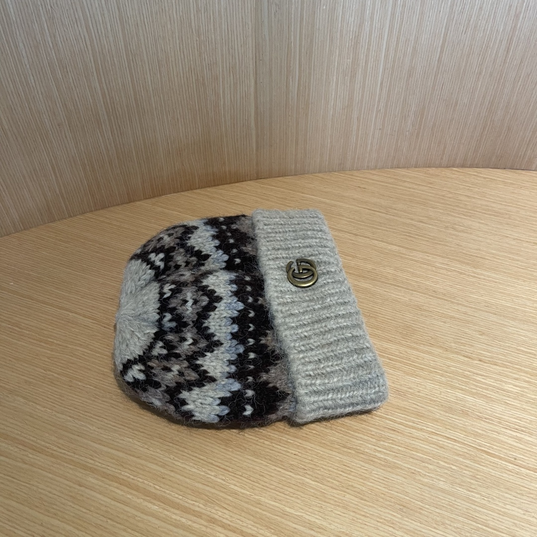 【GUCCI古奇】秋冬新款毛线帽，超火爆💖质感一流，出街超好搭配！