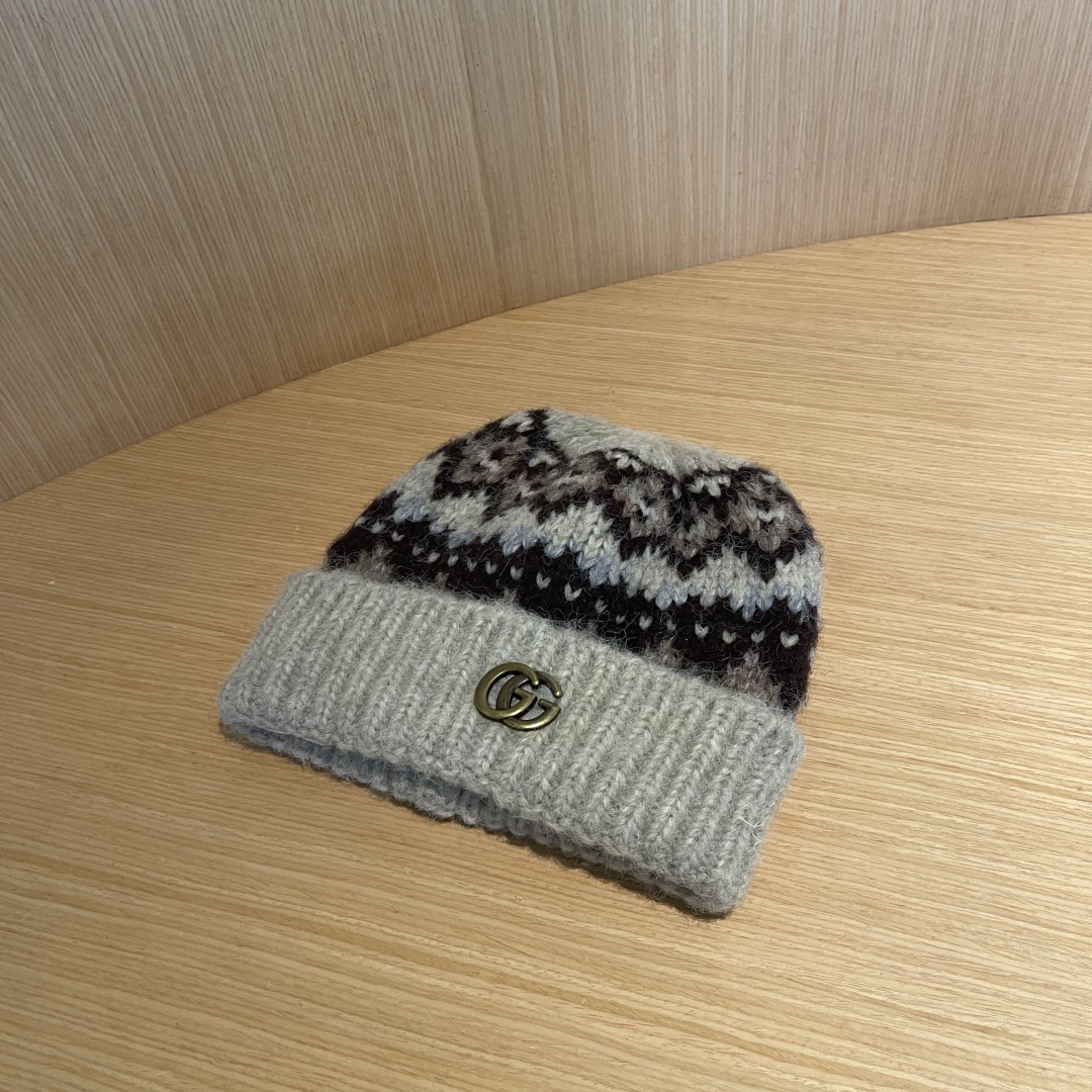 【GUCCI古奇】秋冬新款毛线帽，超火爆💖质感一流，出街超好搭配！