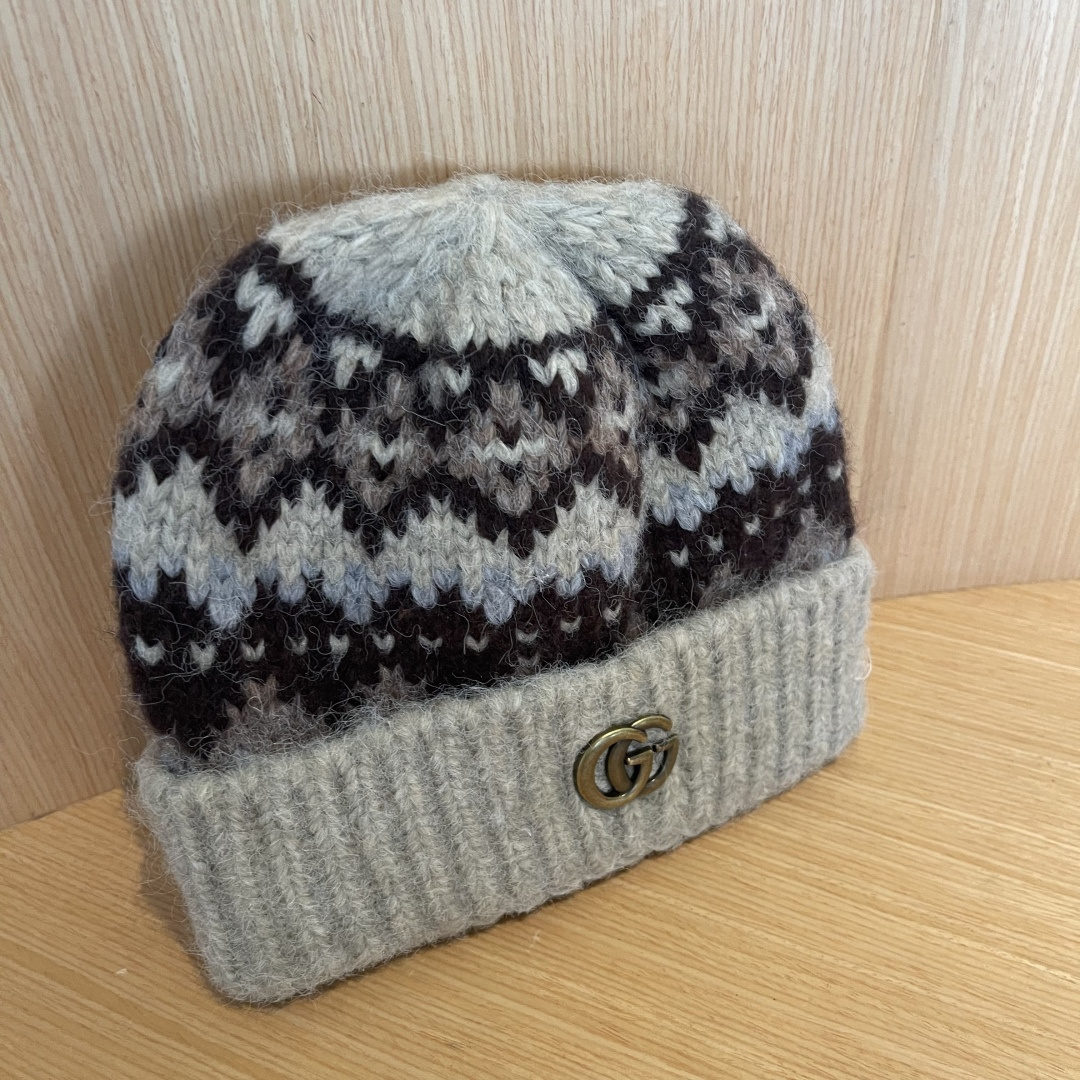【GUCCI古奇】秋冬新款毛线帽，超火爆💖质感一流，出街超好搭配！