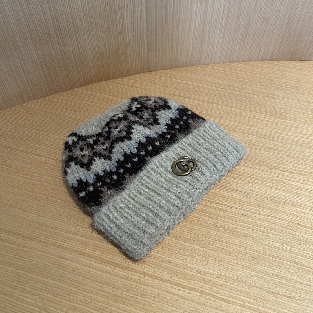 【GUCCI古奇】秋冬新款毛线帽，超火爆💖质感一流，出街超好搭配！