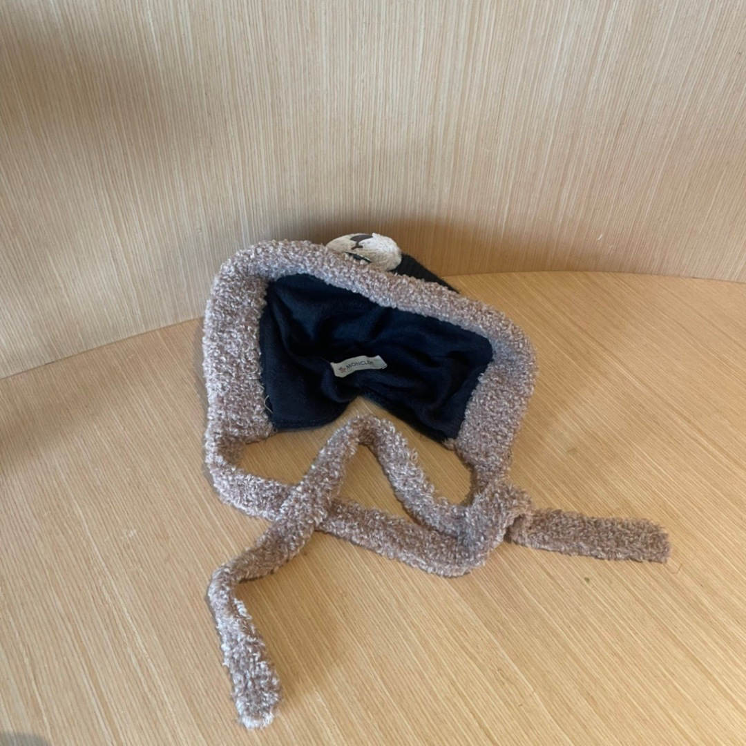 【MONCLER蒙口】针织帽子女2025冬加厚加绒保暖雷锋帽骑车防寒毛线帽潮