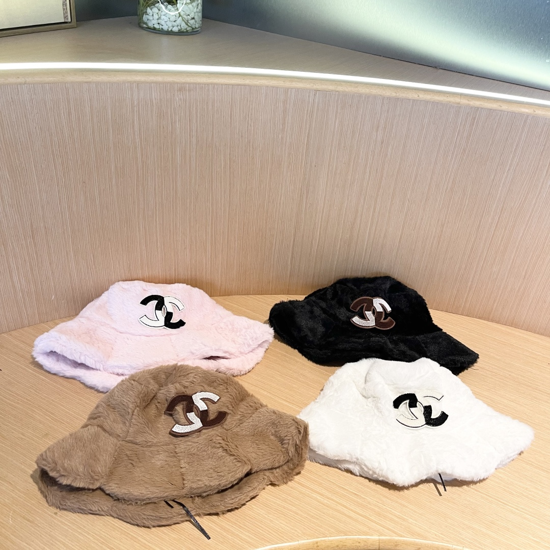 【CHANEL香奈儿】2025秋冬新款毛绒渔夫帽，超好