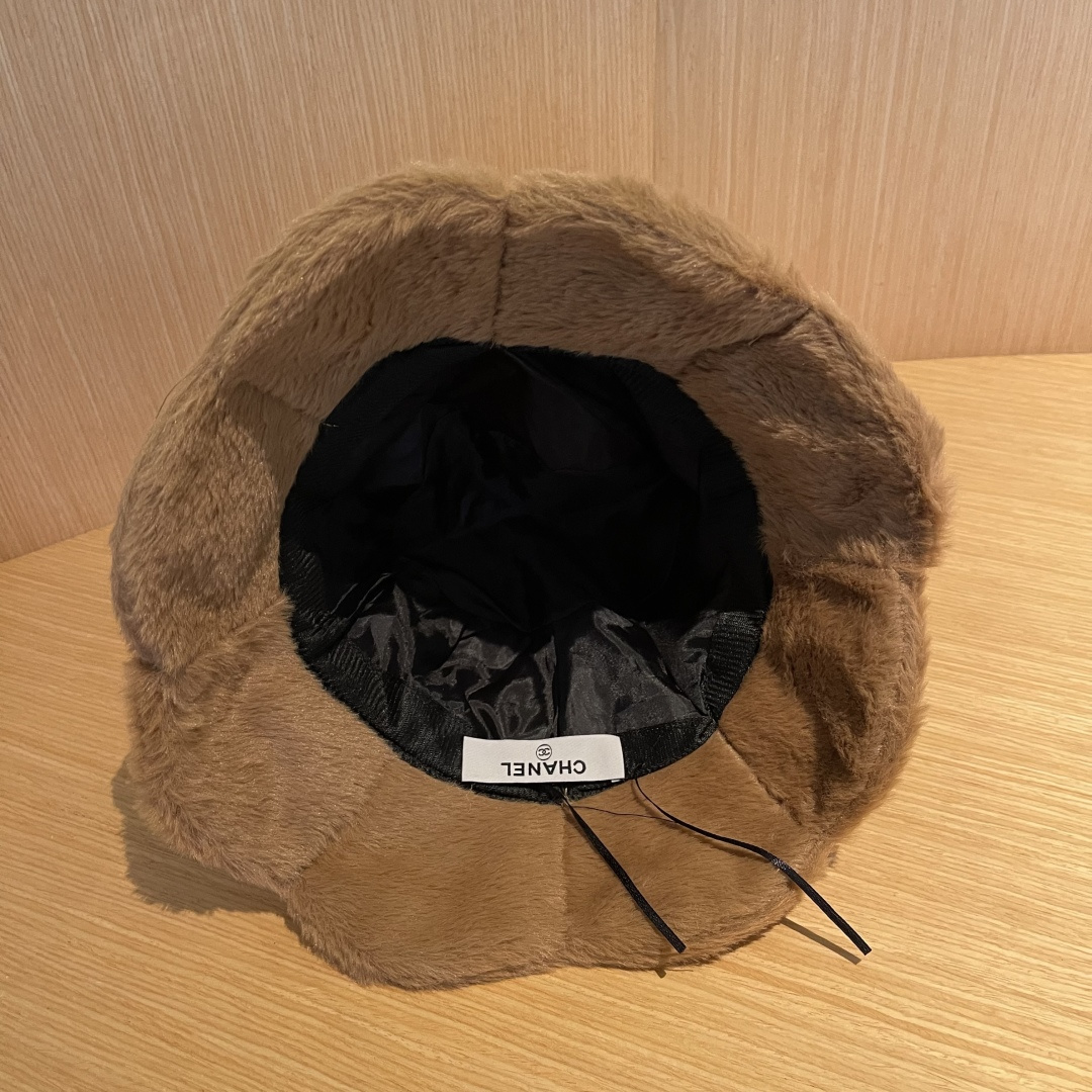 【CHANEL香奈儿】2025秋冬新款毛绒渔夫帽，超好