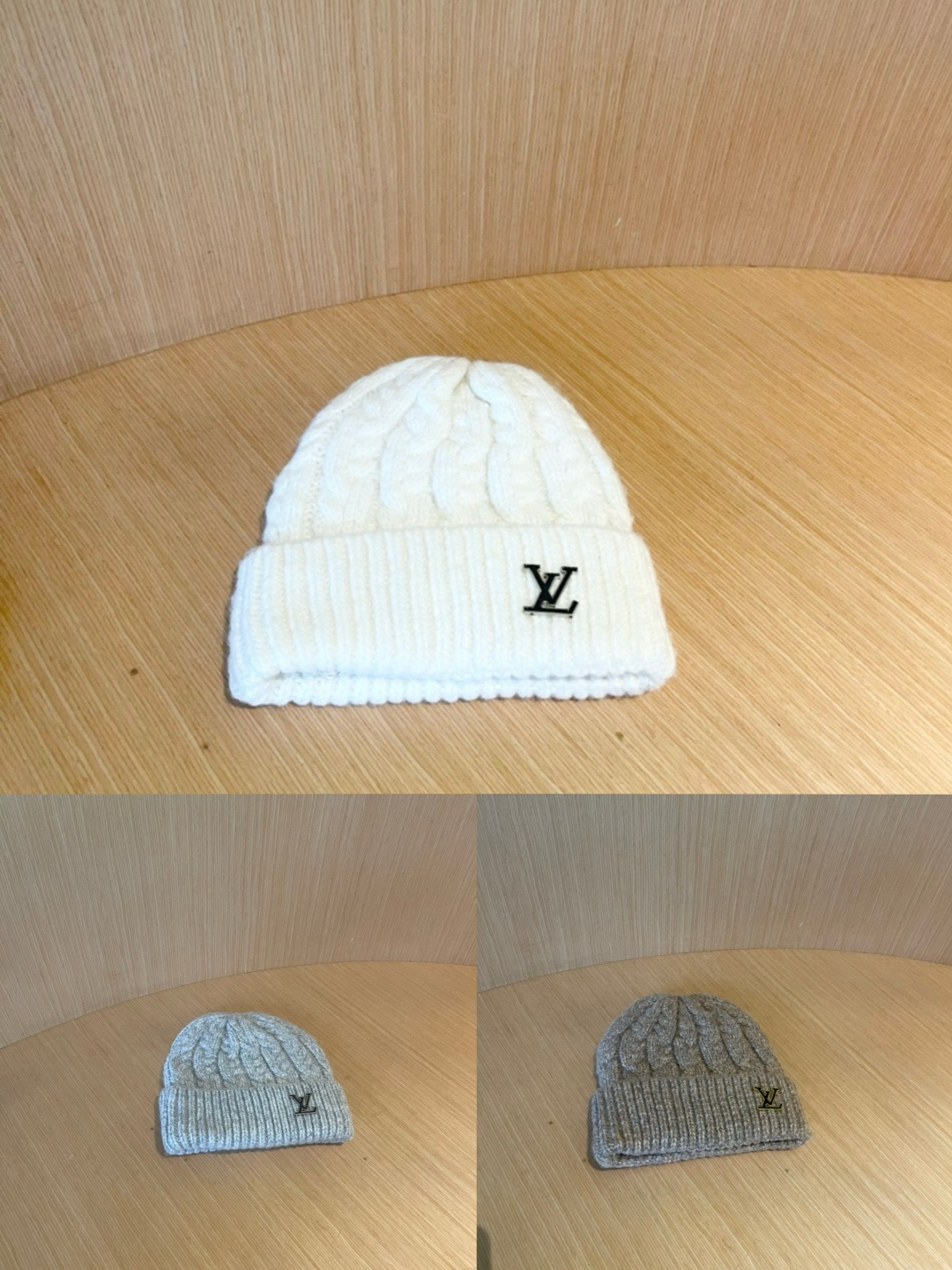 lv路易威登帽子女秋冬毛线帽韩版针织帽大头围帽护耳冬季套头潮加厚帽