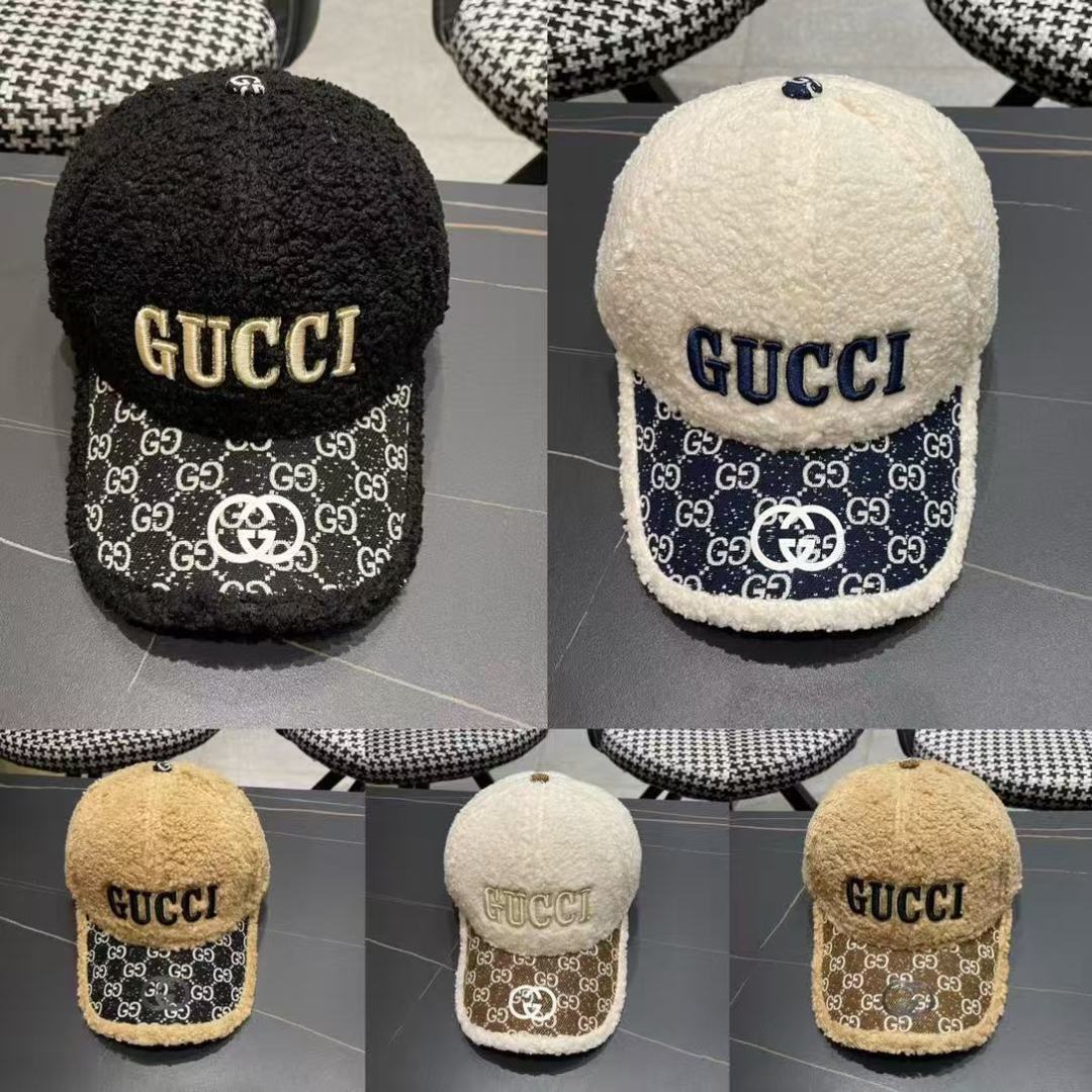 古奇棒球帽♥️GUCCI🧢官网新品秋冬新款毛绒棒球帽，原单品质火爆来袭 🔥🎩 工艺非常精美 方便携带！跑