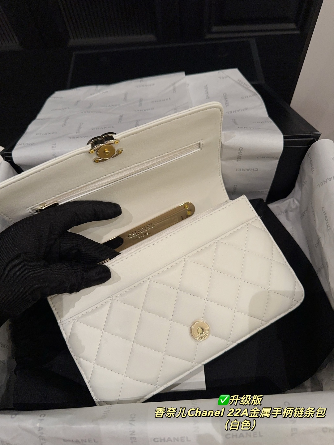 Chanel 22A Bolso de Cadena con Asa Metálica - Elegancia y Versatilidad 9 cmp i1747017373037 238 0 6