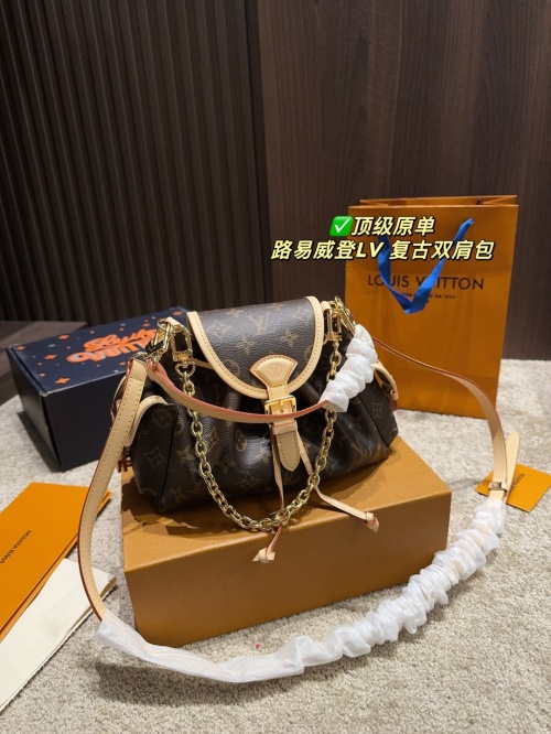 Louis Vuitton Vintage Shoulder Bag, 24*17cm, Brown, Leather 1 Louis Vuitton Vintage Shoulder Bag, 24*17cm, Brown, Leather
