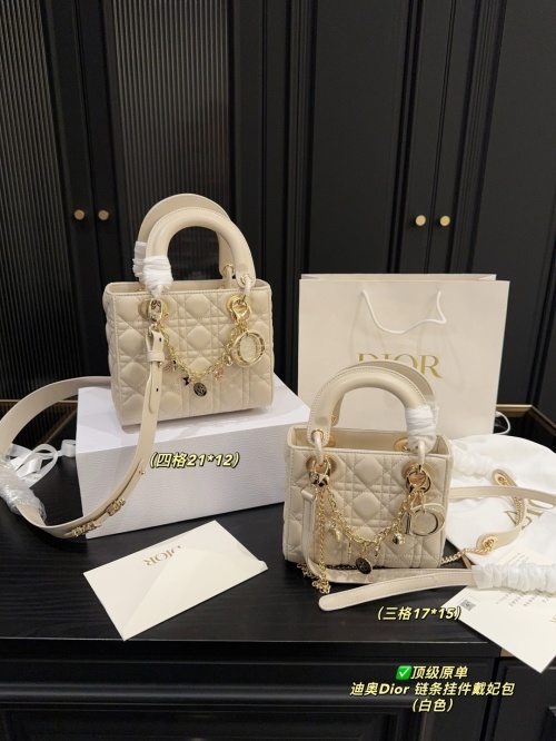 Dior Lady Dior Bag with Chain Charm - Iconic Elegance 1 Dior Lady Dior Bag with Chain Charm - Iconic Elegance