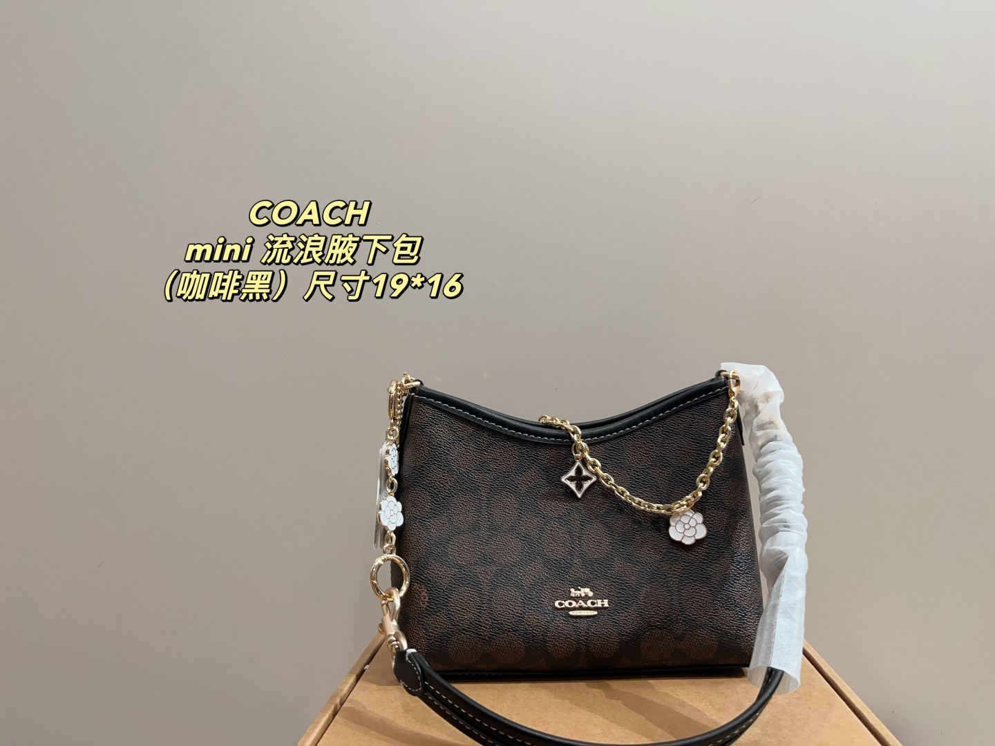 p200配折叠盒⚠️尺寸19*16cm
蔻驰coach mini流浪腋下包
春夏的小包谁还没选好？看过来吧！小号的Laurel流浪包精致又时髦！多色可选，总有你的心头好吧！