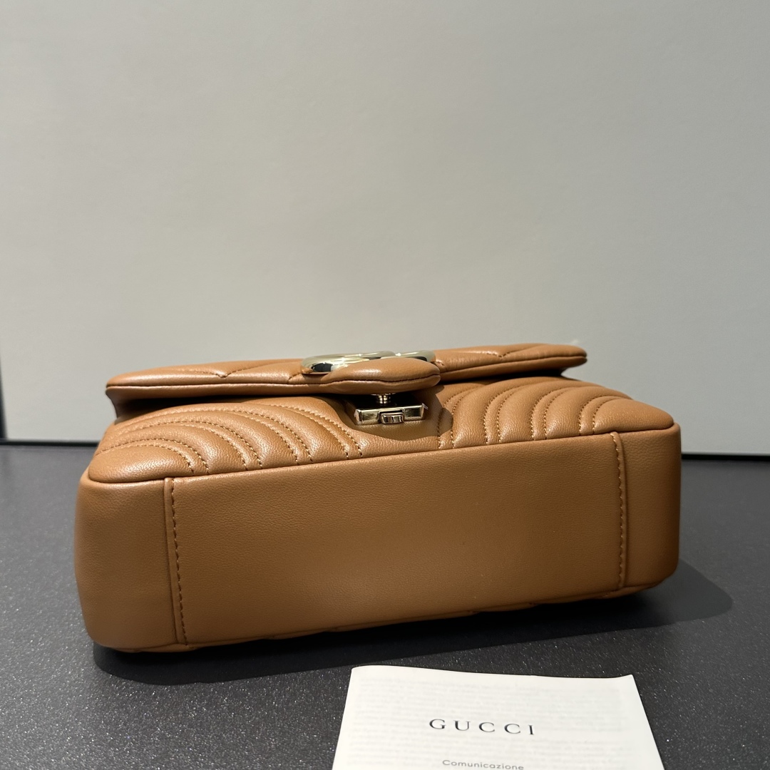 Gucci Marmont Caramel Leather Shoulder Bag, W22xH12.5xD6cm, Model 837280 6 cmp i1749909047220 6563 0 5